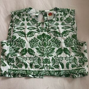 FARM Rio Green Floral Women's Top